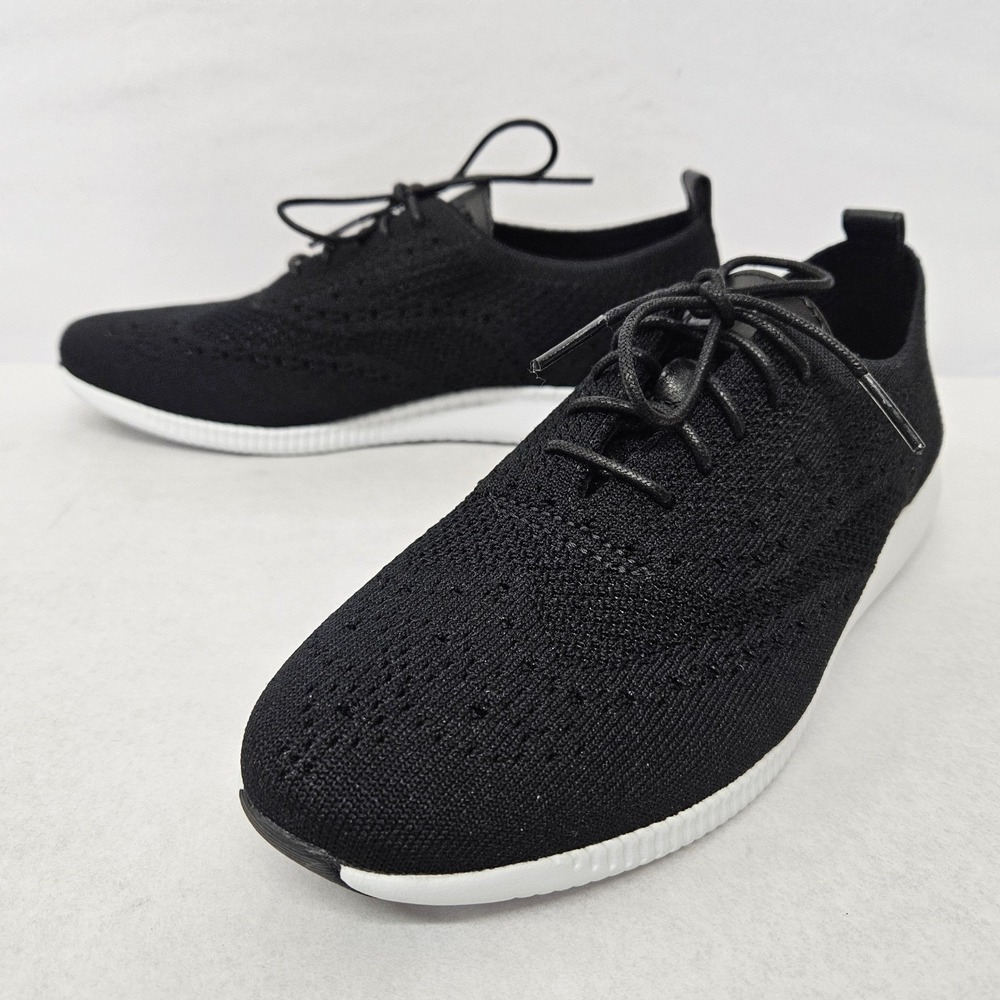 Cole Haan 2 ZeroGrand Stitchlite Oxford Shoes W11511 Black Knit‎ Womens Size 10 - Picture 4 of 11